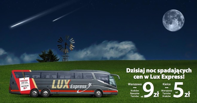 Podróże z Lux Expressem za 5 zł?